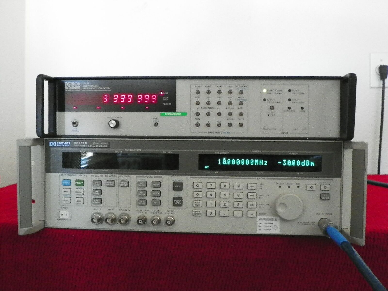 Systron Donner 6030 microwave frequency counter 10hz-26.5Ghz w/opt 02,04,& 06 Systron Donner 6030 microwave frequency counter 10hz-26.5Ghz w/opt 02,04,& 06